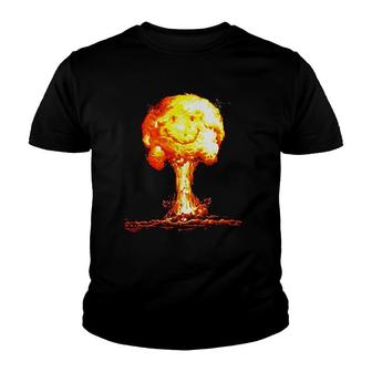 Apparel Mushroom Cloud Happy Face Youth T-shirt - Thegiftio UK