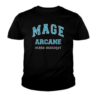 Arcane Mage Mmo Gamer Youth T-shirt | Mazezy