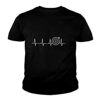 Archery Heartbeat Archery Lovers Youth T-shirt - Thegiftio UK