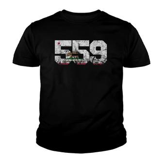 Area Code 559 - Fresno California Youth T-shirt | Mazezy