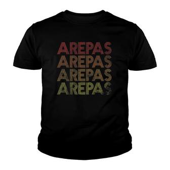 Arepa Retro Venezuela Colombia Vintage Arepas Food Youth T-shirt | Mazezy