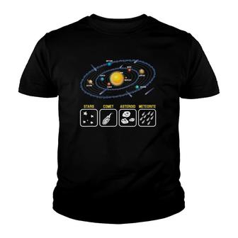 Astronomy Geek Galaxy Science Outer Space Solar System Nerd Youth T-shirt | Mazezy