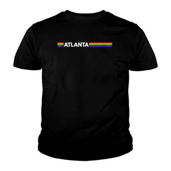 Atlanta Gay Pride Colors Outfits For Parades Festival Party Tank Top Youth T-shirt | Mazezy