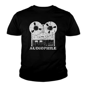 Audiophile Reel To Reel Tape Youth T-shirt | Mazezy