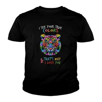 Autism Awareness Fathering It's Ok To Be Different Tiger Zip Youth T-shirt | Mazezy