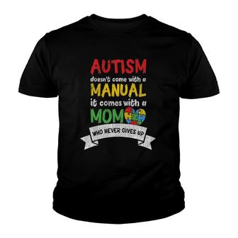 Autism Awareness Mom Mother Autistic Kids Awareness Mom Gift Youth T-shirt | Mazezy DE