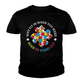 Autism Awareness Month Puzzle Aspergers Autistic Pride Gift Youth T-shirt | Mazezy