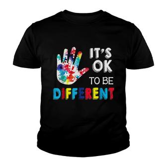 Autism Christmas Costume It's Ok To Be Different Youth T-shirt | Mazezy