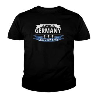 Awacs Air Base Germany Us Air Force Youth T-shirt | Mazezy