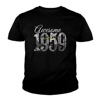 Awesome Since 1959 - 63 Years Old Tee 1959 63Rd Birthday Gift Youth T-shirt - Thegiftio UK