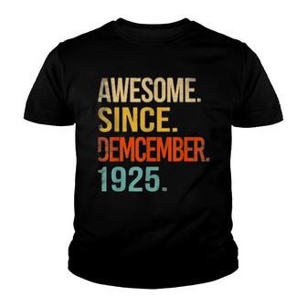 Awesome Since December 1925 96Th Birthday 96 Year Old Youth T-shirt | Mazezy