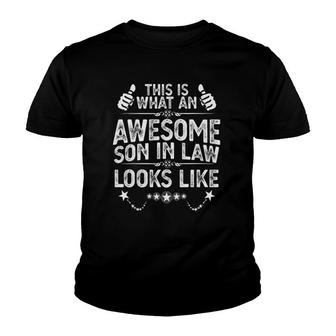 Awesome Son In Law Birthday Gift Ideas Awesome Mother In Law Youth T-shirt | Mazezy