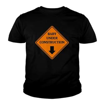 Baby Under Construction, Expecting Mother Youth T-shirt | Mazezy
