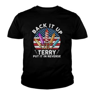 Back Up Terry Put It In Reverse 4Th Of July Vintage Youth T-shirt | Mazezy