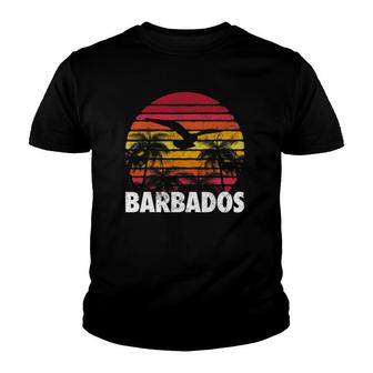 Barbados Vintage Retro Sunset 70'S 80'S Style Men Women Gift Youth T-shirt | Mazezy UK
