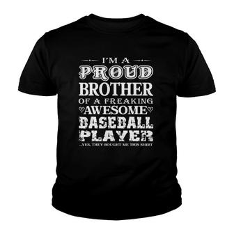 Baseball Brother Baseball Brother Youth T-shirt | Mazezy