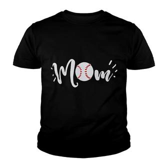Baseball Mom Funny Cute Fun Sport Youth T-shirt | Mazezy
