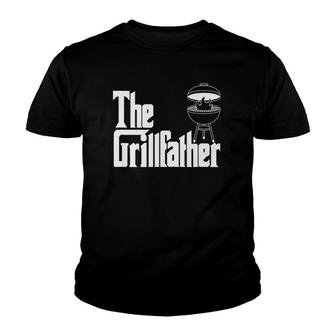Bbq Funny Meat Love Party Grilling Lunch The Grillfather Youth T-shirt | Mazezy