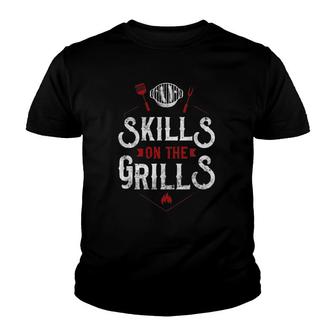 Bbq Smoker Skills On The Grills Youth T-shirt | Mazezy