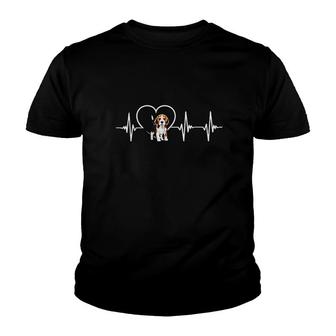Beagle Heartbeat Love Beagle Youth T-shirt | Mazezy