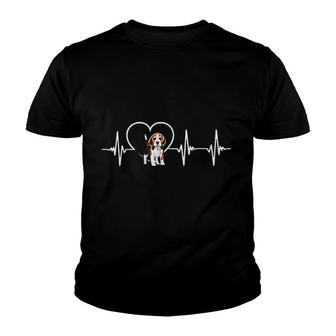 Beagle Heartbeat Love Beagle Youth T-shirt - Thegiftio UK