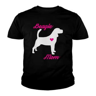 Beagle Mom Hooded Womens For Dog Lovers Youth T-shirt | Mazezy