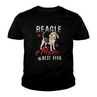 Beagle Shirt Funny Beagle Mom Best Ever Youth T-shirt | Mazezy