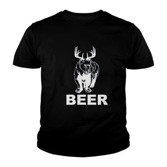 Bear Deer Beer V2 Youth T-shirt - Thegiftio UK