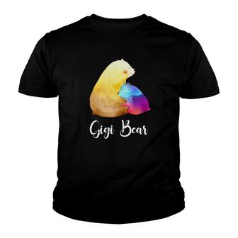 Bear Mom Gigi Bear Youth T-shirt | Mazezy