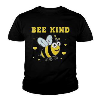 Bee Kind Cute Bumble Bee Youth T-shirt | Mazezy