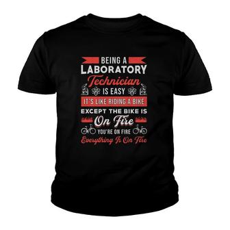 Being A Laboratory Technician Medical Technologist Lab Tech Youth T-shirt | Mazezy
