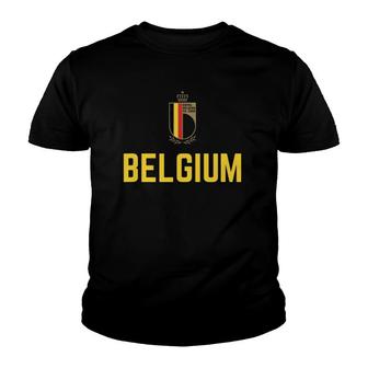 Belgium Soccer Jersey 2020 2021 Euros Belgian Football Team Youth T-shirt - Thegiftio UK