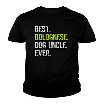 Best Bolognese Dog Uncle Ever Raglan Baseball Tee Youth T-shirt | Mazezy