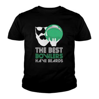 Best Bowlers Have Beards Bowling Youth T-shirt | Mazezy