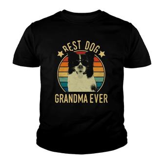 Best Dog Grandma Ever Border Collie Mothers Day Youth T-shirt - Thegiftio UK