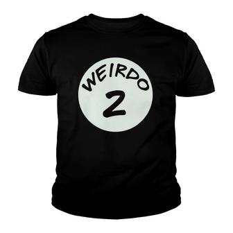 Best Friends Weirdo 2 Matching Couples Bff Tee Youth T-shirt | Mazezy