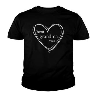Best Grandma Ever For Women Mother's Day Hearts Youth T-shirt | Mazezy