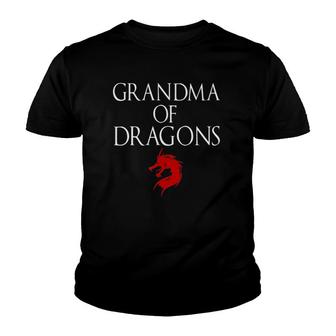 Best Grandma Of Dragons - Funny Grandmother Youth T-shirt | Mazezy UK