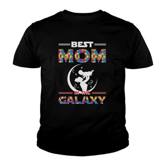 Best Mom In The Galaxy Mother And Son Color Puzzle Version Youth T-shirt | Mazezy