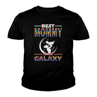 Best Mommy In The Galaxy Mother And Son Color Puzzle Version Youth T-shirt | Mazezy DE