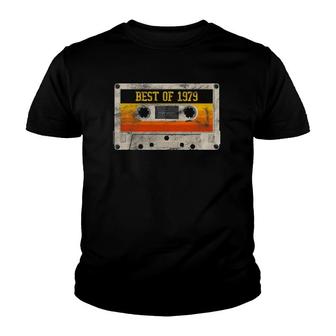Best Of 1979 43Rd Birthday Gifts Cassette Tape Vintage Retro Youth T-shirt | Mazezy