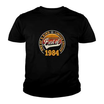 Best Of 1984 38Th Birthday For 38 Years Old Vintage Youth T-shirt | Mazezy