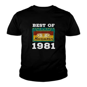 Best Of November 1981 Cassette Tape Vintage 40Th Birthday Youth T-shirt | Mazezy