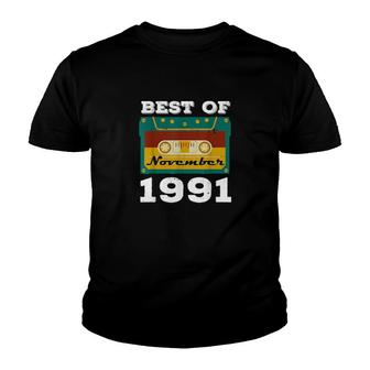Best Of November 1991 Cassette Tape Vintage 30Th Birthday Youth T-shirt | Mazezy
