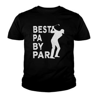 Best Pa By Par Father's Day Golf Gift Grandpa Youth T-shirt | Mazezy