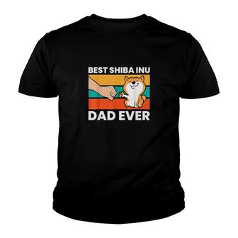 Best Shiba Inu Dad Ever Shiba Inu Owner Youth T-shirt | Mazezy