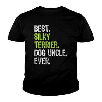 Best Silky Terrier Dog Uncle Ever Raglan Baseball Tee Youth T-shirt | Mazezy