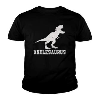 Best Uncle Dinosaur Unclesaurus Gifts For Father's Day Youth T-shirt | Mazezy