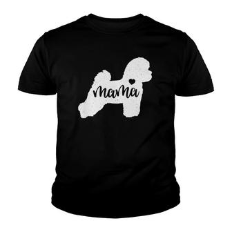 Bichon Frise Mama Mom Dog Cute Mother's Day Gift Youth T-shirt | Mazezy