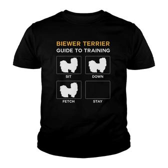 Biewer Terrier Guide To Training Dog Obedience Dog Lover Youth T-shirt | Mazezy